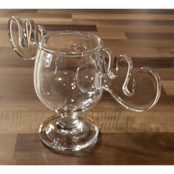 Warner Bros BULLWINKLE MOOSE Glass Clear Cup Mug - Picture 6 of 9